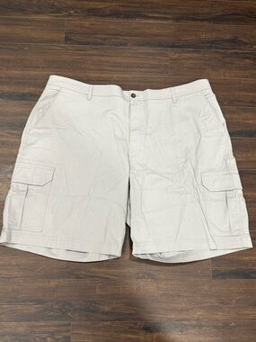 Chaps Shorts Big & Tall Flat Front Stretch Cargo